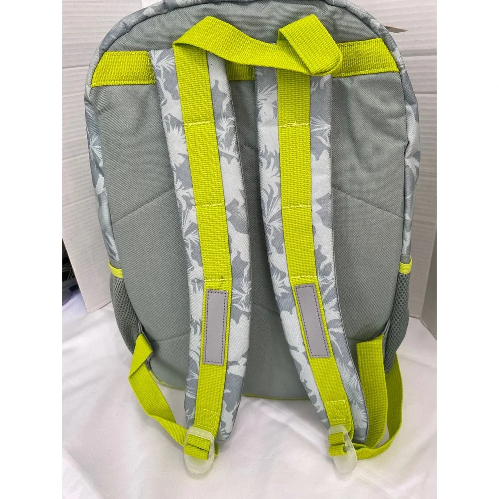 Wonder Nation Backpack Set Boys One Size Green Tropical Dino 3 Piece Adjustable